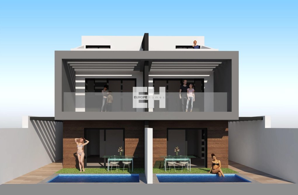 Obra Nueva - Semidetached - San Javier - Santiago de la Ribera