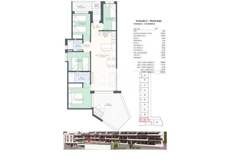 Nieuwbouw - Ground floor apartment - Benijofar - Pueblo