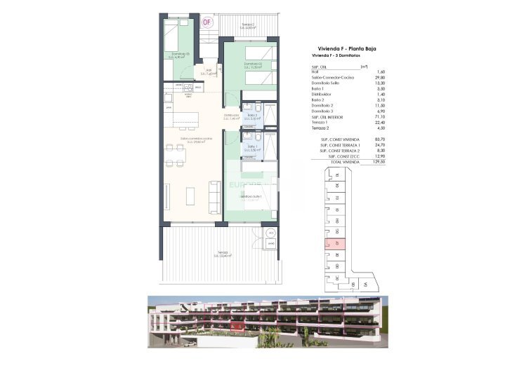 Nieuwbouw - Ground floor apartment - Benijofar - Pueblo