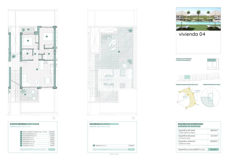 Obra Nueva - Bungalow en planta alta - Torrevieja - Los Balcones 