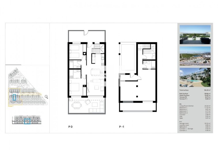 New Build - Top floor bungalow - Torrevieja - Lago Jardín II