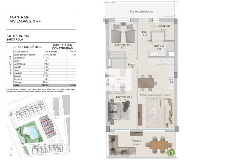 Obra Nueva - Atico - Santa Pola - Playa Tamarit
