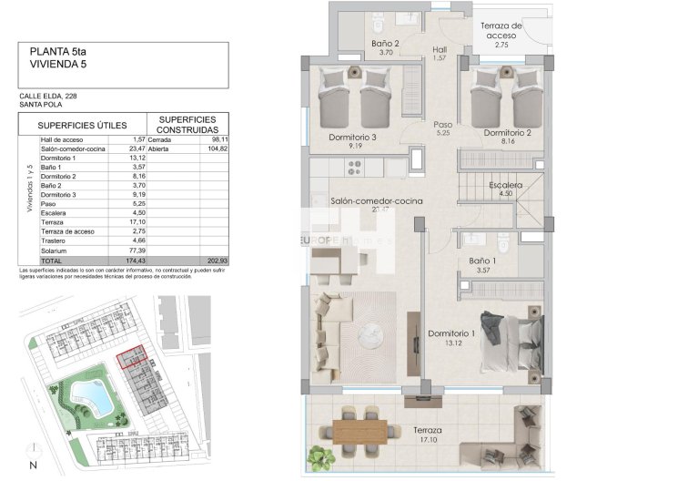 Obra Nueva - Atico - Santa Pola - Playa Tamarit
