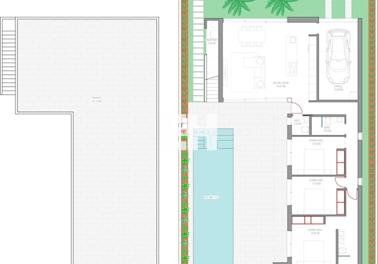 New Build - villa - Los Alcázares - Serena Golf