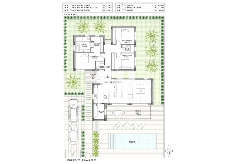 Nieuwbouw - villa - Benijofar - Polideportivo