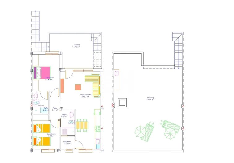 Construction Neuve - Bungalow - San Javier - pueblo