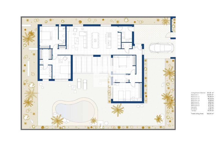 Nieuwbouw - villa - Baños y Mendigo - Altaona Golf