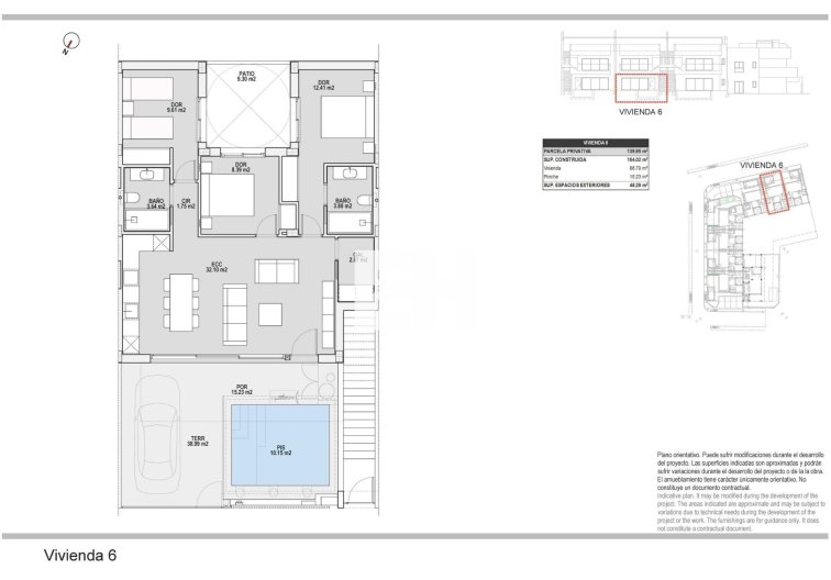 Obra Nueva - Bungalow - Pilar de la Horadada - pueblo