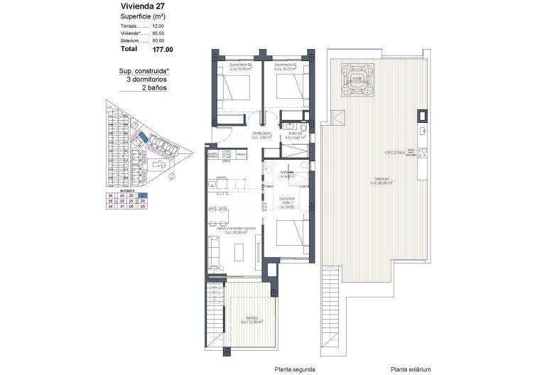 New Build - Penthouse - Los Alcázares - Serena Golf
