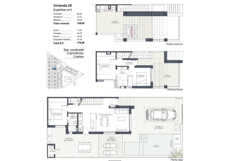 New Build - Quad House - Los Alcázares - Serena Golf