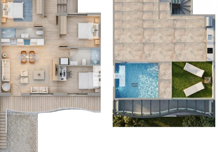 New Build - Bungalow - Pilar de la Horadada - parques de Andromeda