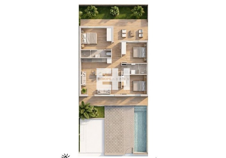 Obra Nueva - Bungalow - Pilar de la Horadada - parques de Andromeda