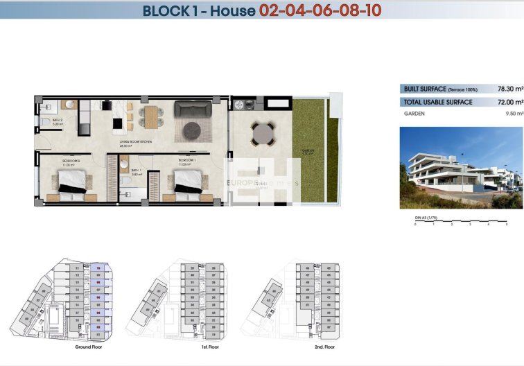 New Build - Ground floor apartment - La Marina - La Marina del Pinet