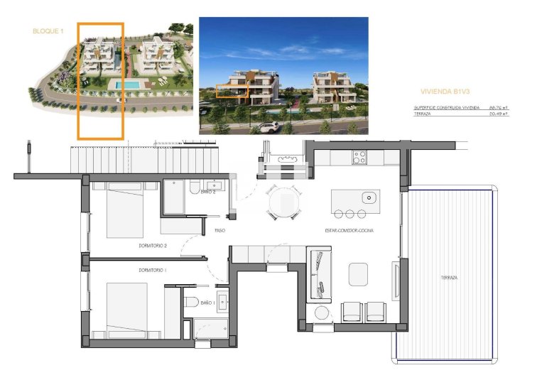 Obra Nueva - Apartamento  - Fuente Álamo - Hacienda del Alamo