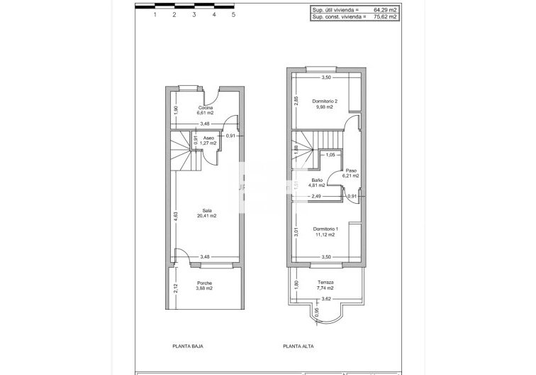 Revente - town house - Rojales - Inland