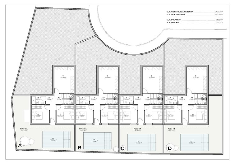 Obra Nueva - town house - Mazarron - Country Club