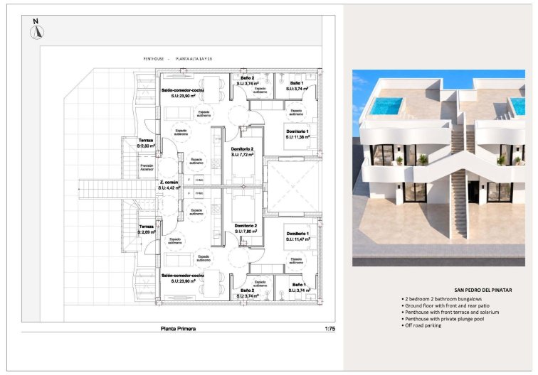 Construction Neuve - Bungalow - San Pedro del Pinatar - Los Peñascos