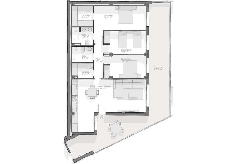 Obra Nueva - Apartamento  - Águilas - Playa del Hornillo