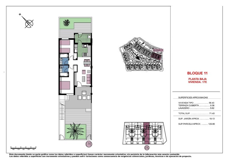 Obra Nueva - Bungalow - Pilar de la Horadada - Mil Palmeras