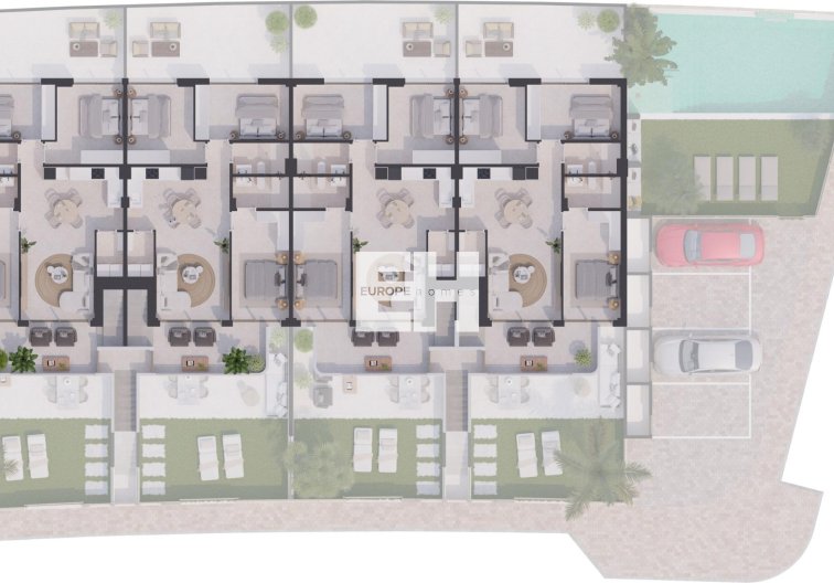 Obra Nueva - Bungalow en planta baja - San Pedro del Pinatar - Los Cuarteros