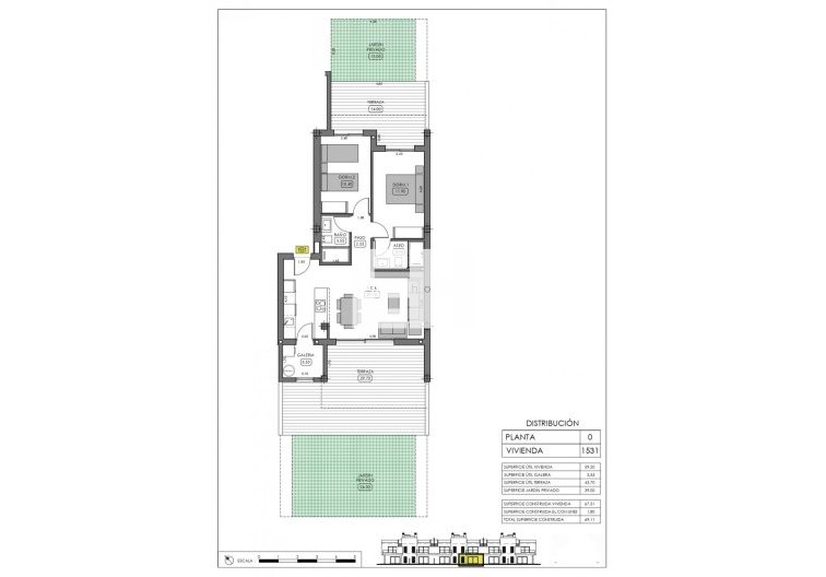 Obra Nueva - Bungalow en planta baja - Algorfa - La Finca Golf