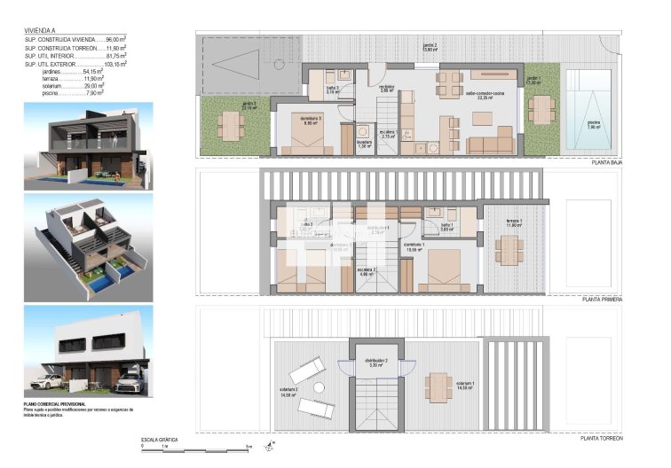 Obra Nueva - Semidetached - San Javier - Santiago de la Ribera