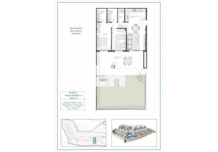 New Build - Ground floor apartment - Vera - Pueblo Salinas