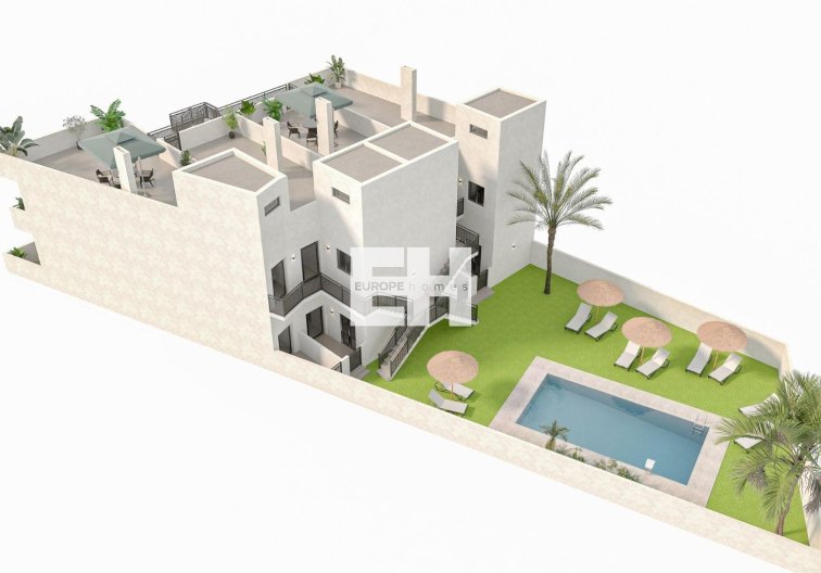 Nieuwbouw - Bungalow op de bovenste verdieping - Hondón de las Nieves - La Canalosa