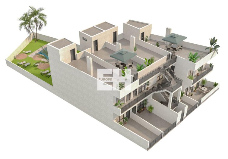 Nieuwbouw - Bungalow op de bovenste verdieping - Hondón de las Nieves - La Canalosa