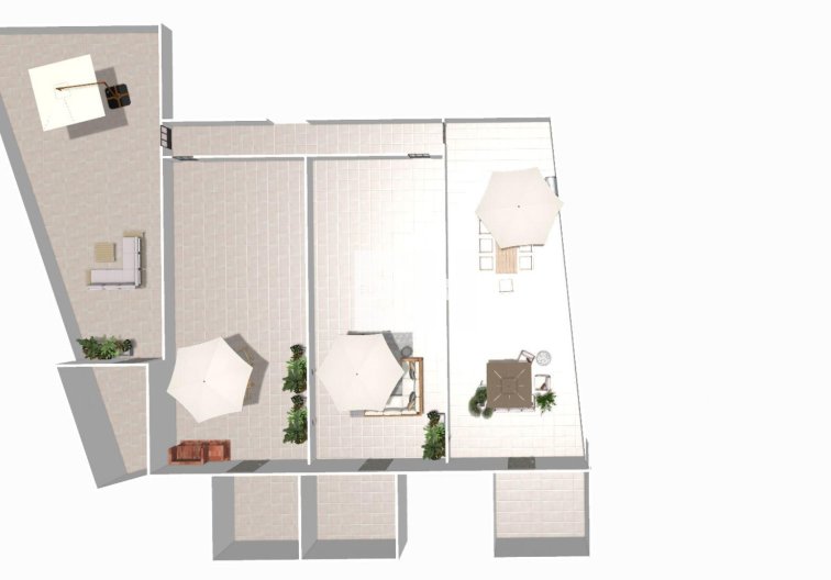 Nieuwbouw - Bungalow op de bovenste verdieping - Hondón de las Nieves - La Canalosa