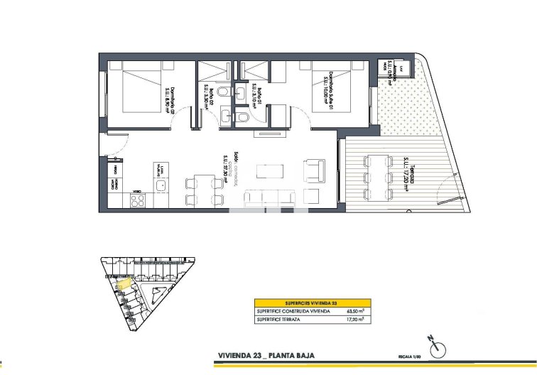 Obra Nueva - Bungalow en planta baja - San Fulgencio - Pueblo