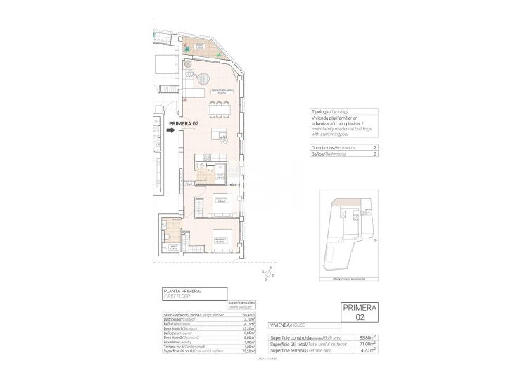 Obra Nueva - Apartamento  - Hondón de las Nieves - Pueblo