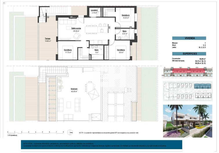 Obra Nueva - Bungalow en planta alta - Los Alcázares - Serena Golf