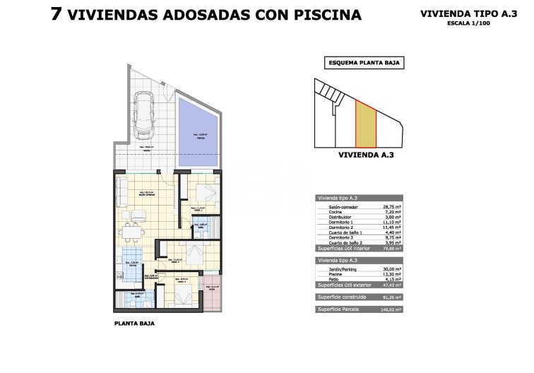 Construction Neuve - Bungalow au rez-de-chaussée - Pilar de la Horadada - pueblo