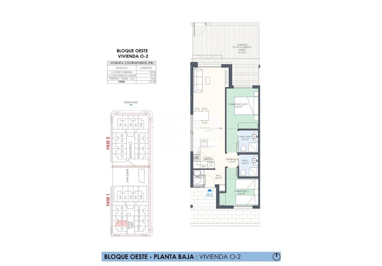 Obra Nueva - Bungalow en planta baja - Pilar de la Horadada - Playa de las Higuericas