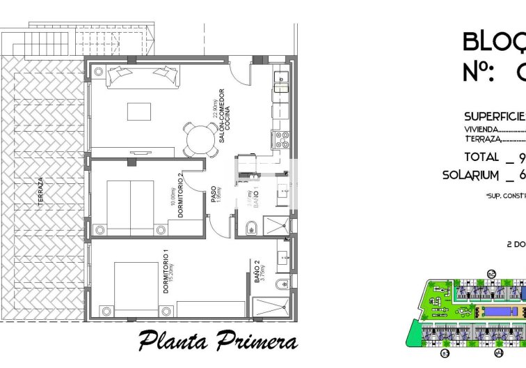Nieuwbouw - Bungalow op de bovenste verdieping - Algorfa - La Finca Golf