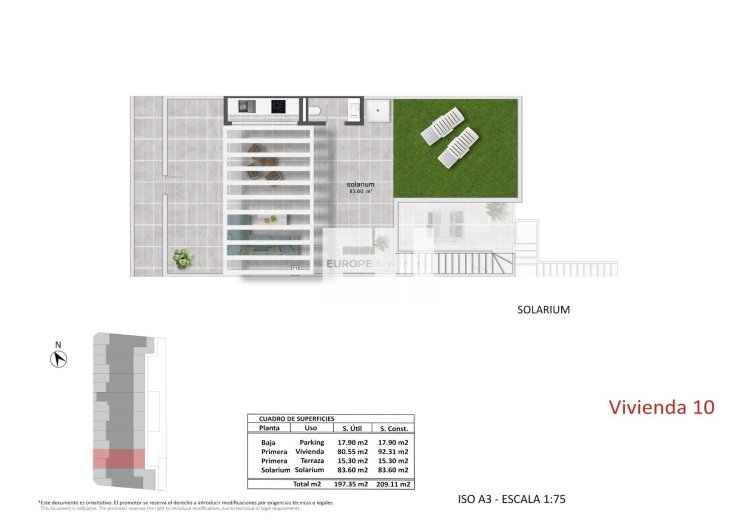 Obra Nueva - Bungalow en planta alta - Pilar de la Horadada - pueblo