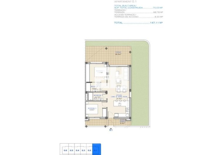 Obra Nueva - Ground floor apartment - Los Alcázares - Serena Golf